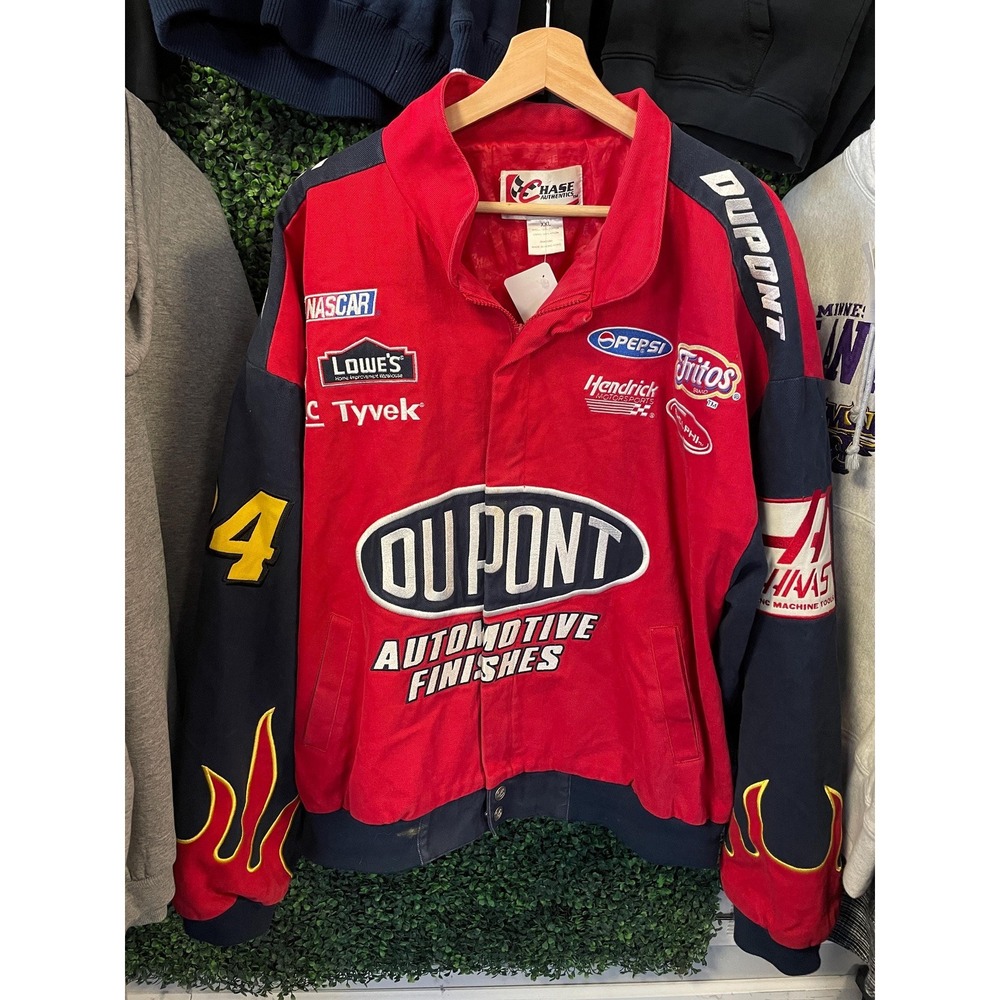vtg 90s JEFF GORDON NASCAR Jacket xxl // racing sports Motorsport car coat